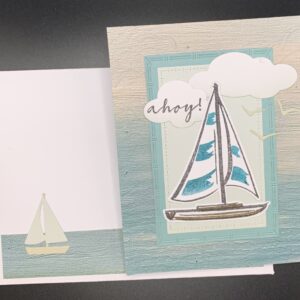 Kort med sejlskib