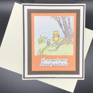 Peter Plys kort - håndmalet