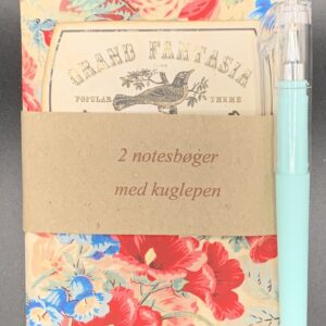 Notesbøger 2 stk med kuglepen