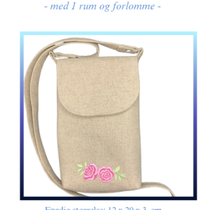 Lille crossbody/skuldertaske - udprintet mønster